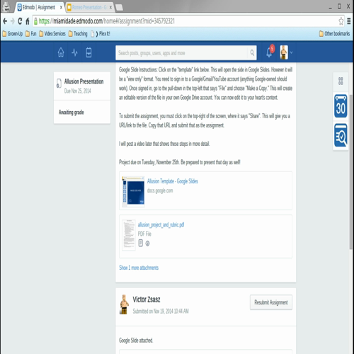 Submitting your presentation