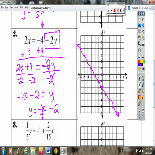 lesson 7 - graphing lines from any equation