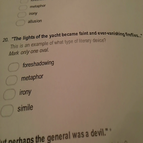 -the most dangerous game- literary terms quiz