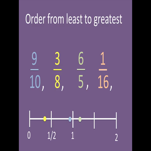 mission challenge #6 ordering fractions