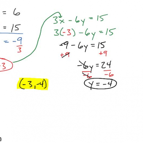 Algebra I @ Harrison: Solving Systems of Equations by Elimination, Part 1