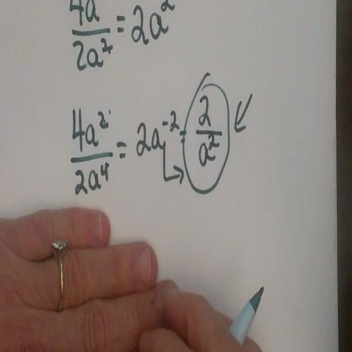 dividing exponents with like bases