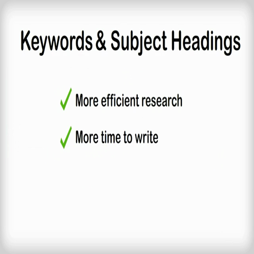 keywords & subject headings