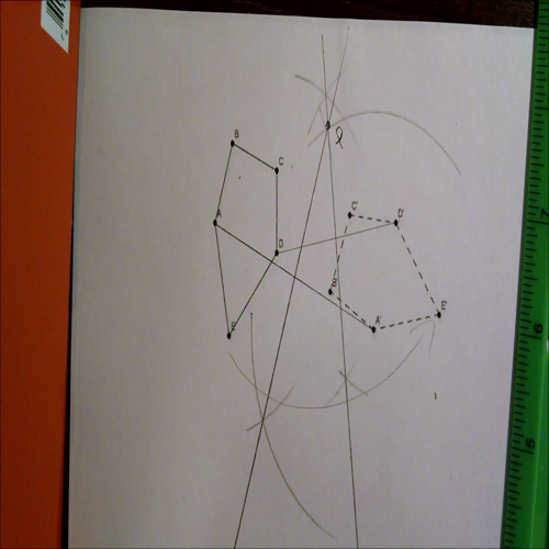 constructing a center of rotation