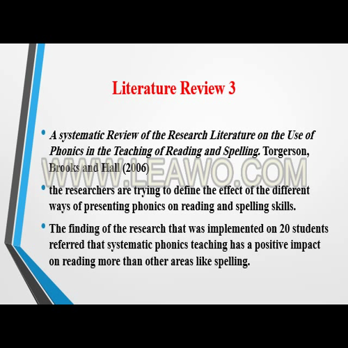 How Phonemic Awareness Level Affects Students' Progress in Reading and Spelling.
