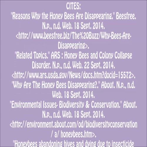 ashley, juliana, melina, haley - save the honey bees