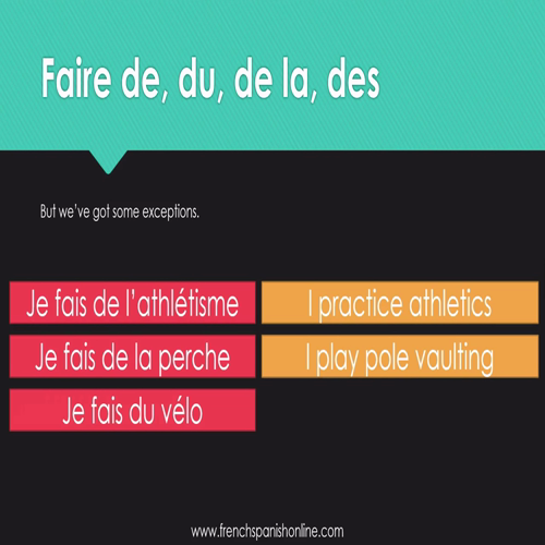 jouer à vs jouer de in french
