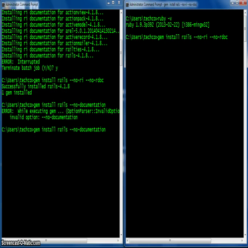 Skill #1 - Installing and Setting Up Rails - Video 1 