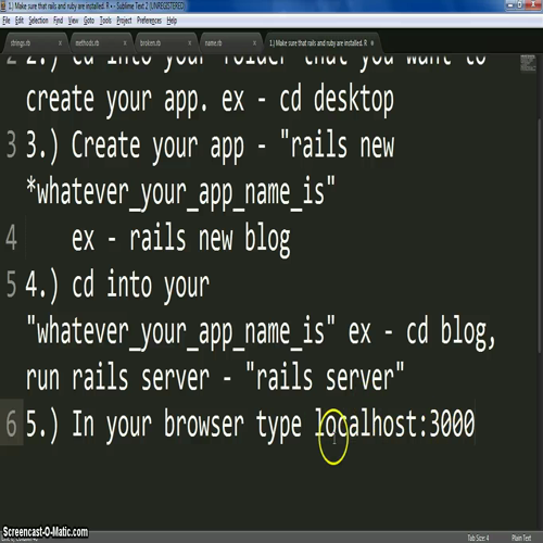 Skill #1 - Installing and Setting up Rails - Video 3
