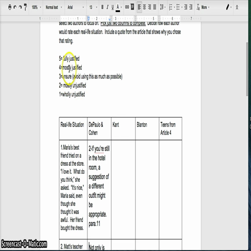 trying on perspectives