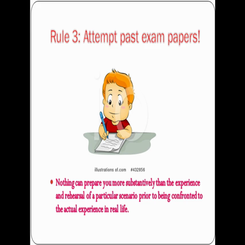 Rules for Success in Academic Examinations