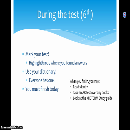 6th unit 3 oral reading