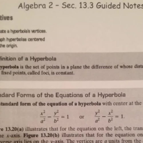 13.3 Hyperbola