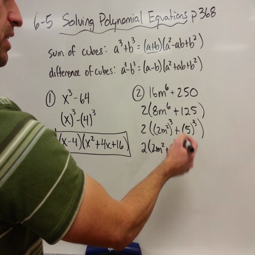 HLWW Algebra 2: lesson 6-5