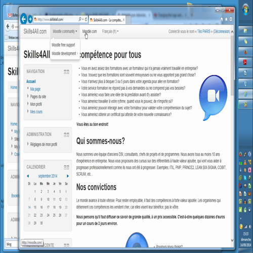 kb-ajouter des menus à moodle