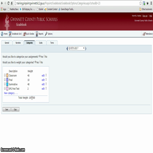 setting up connections gradebooks s2