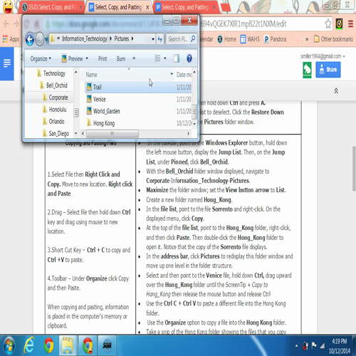select copy and paste video