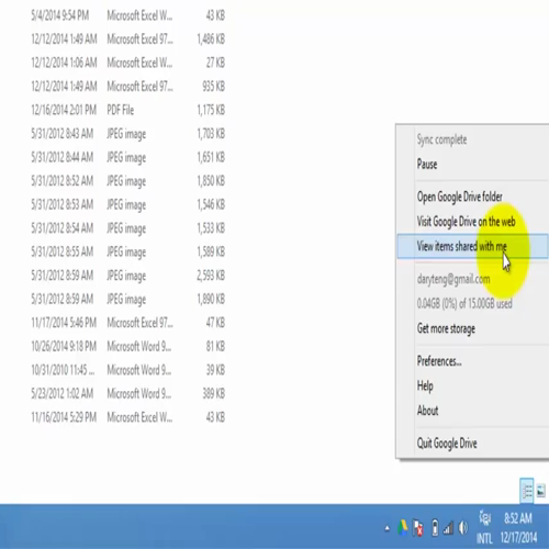 Using desktop google drive