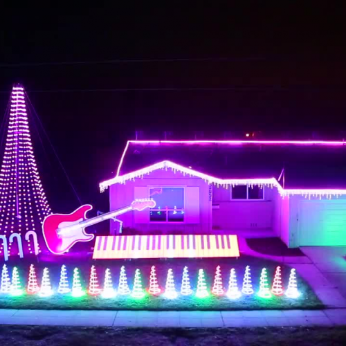 Amazing Star Wars Music Christmas Lights Show