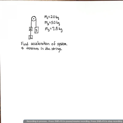 AP Physics 1 Sample 3-mass pulley problem