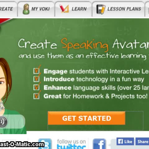 Screencast-o-matic for Voki and Web based learning class