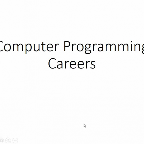 Careers in Computer Programming