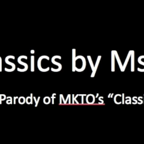 Classics by Ms. B-- An English Parody
