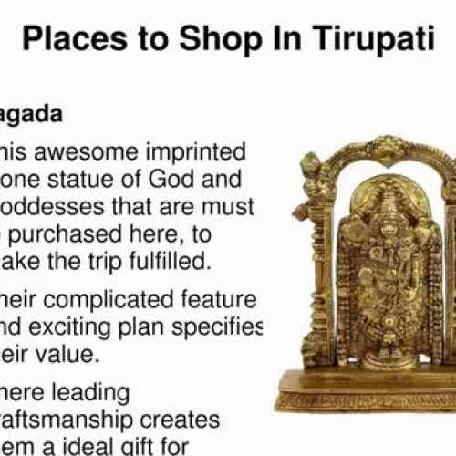 The Holy City of India - Tirupati