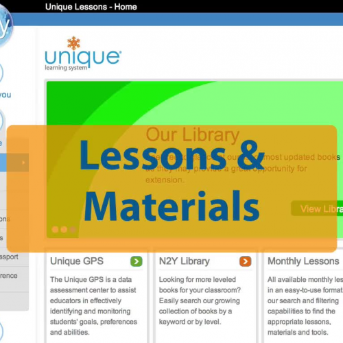 Lessons and Materials for Standards-Based Instruction:  Unique Learning System