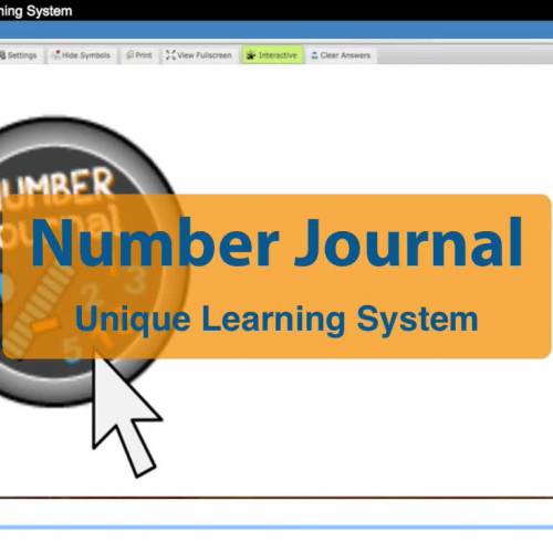 Unique Learning Math Journal