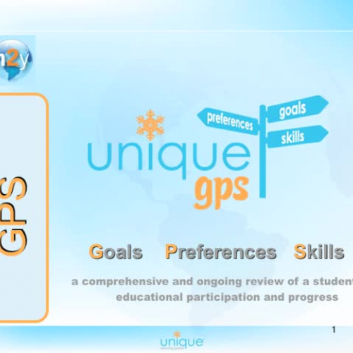 Unique Learning System’s GPS