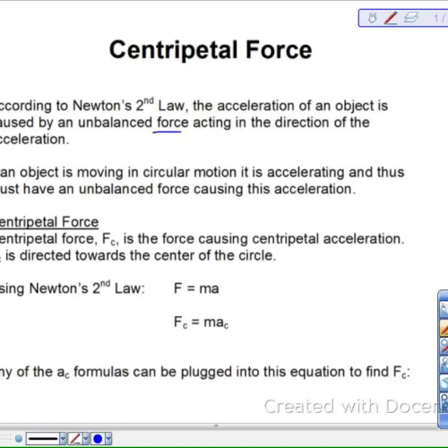 Centripetal Force Lesson