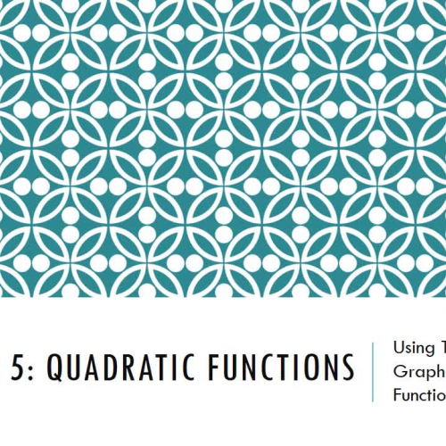 Using Transformations to Graph Quadratic Functions