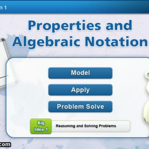 4.4.1 Properties and Algebraic Notation