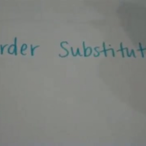 Harder Substitution