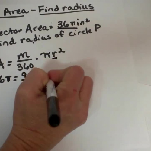 Finding the radius of a Circle