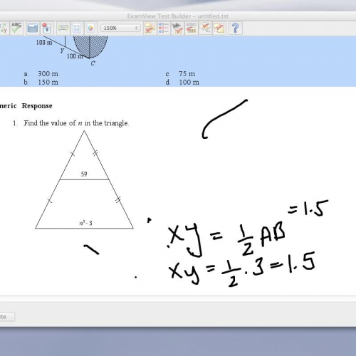 Midsegment Theorem Example 2
