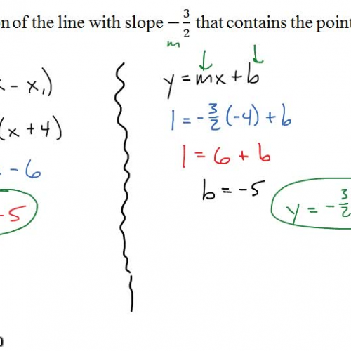 Pre-Calc @ Harrison: Line Equations