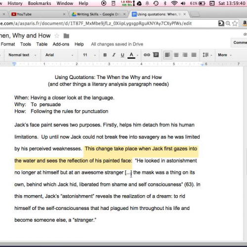 How to Punctuation Quotations in a Literature Paper