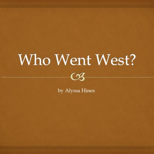 Alyssa-Who Went West