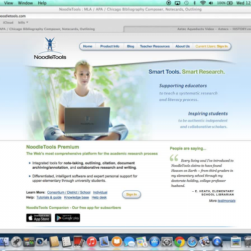 Noodletools tutorial: creating Works Cited page