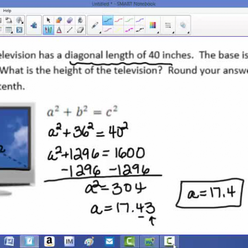 Real World Situations Using Pythagorean Theorem