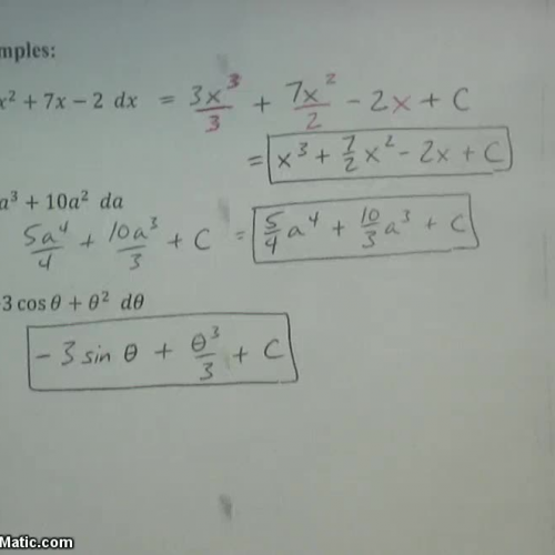 AP Calc @ Harrison: Antiderivatives