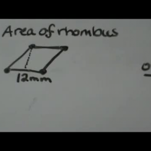 Area of a rhombus