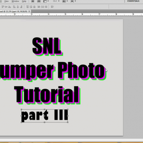 SNL Bumper Photo Tutorial Part III - Finalizing Your Image