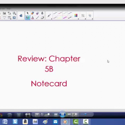 Notecard with Pythagorean Theorem