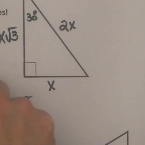 Shortcuts for finding leg lengths of a 30 60 90 Triangle