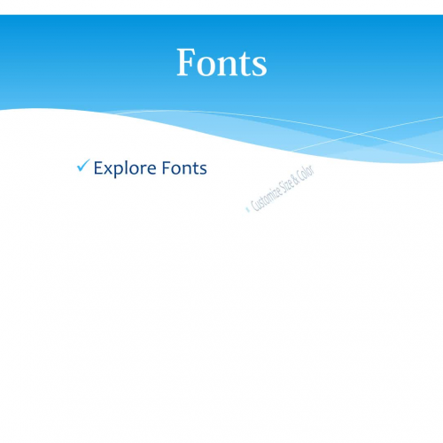 MS WORD 2010- Fonts