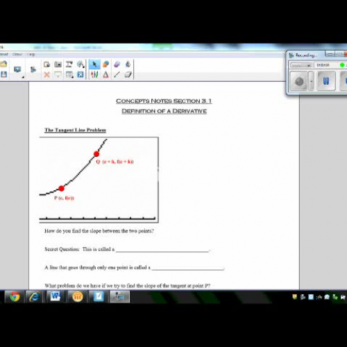 Limit Definition of Derivative