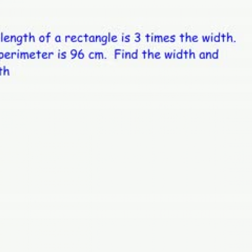 Perimeter Word Problems